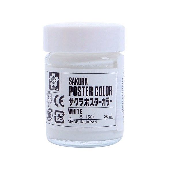 Màu Hủ Sakura Poster 30ml White PW30#50