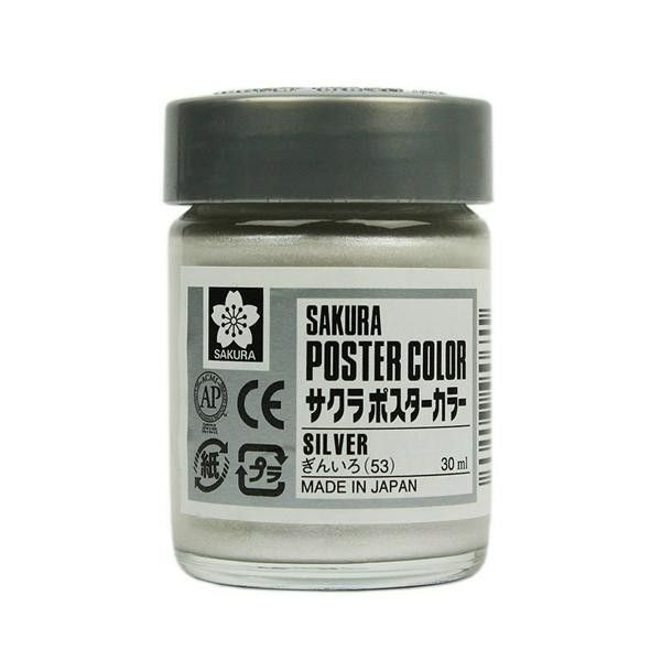 Màu Hủ Sakura Poster 30ml Silver PW30#53