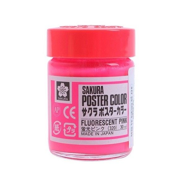 Màu Hủ Sakura Poster 30ml Fluorescent Pink PW30#320