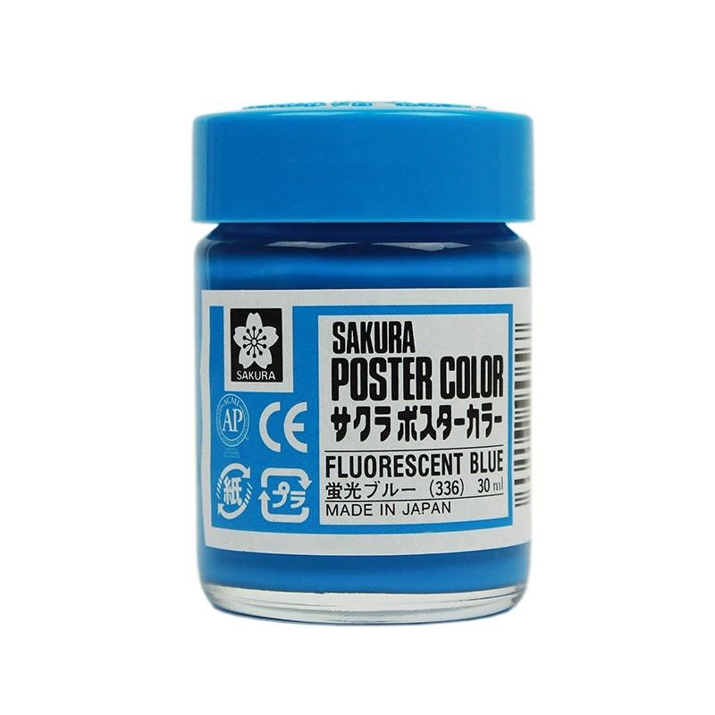 Màu Hủ Sakura Poster 30ml Fluorescent Blue PW30#336