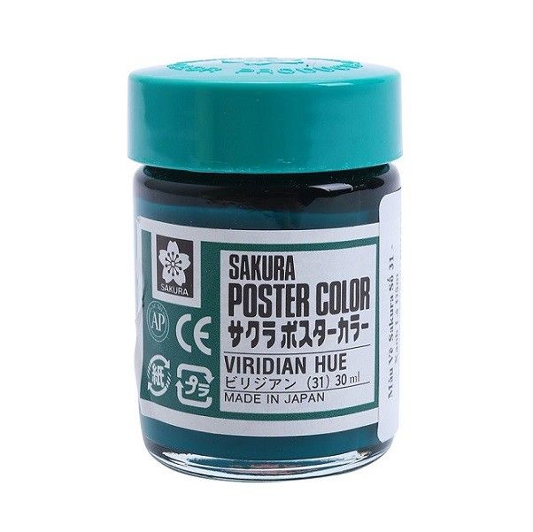 Màu Hủ Sakura Poster 30ml Viridian Hue PW30#31