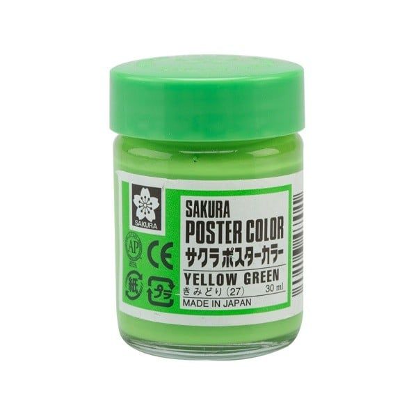 Màu Hủ Sakura Poster 30ml Yellow Green PW30#27