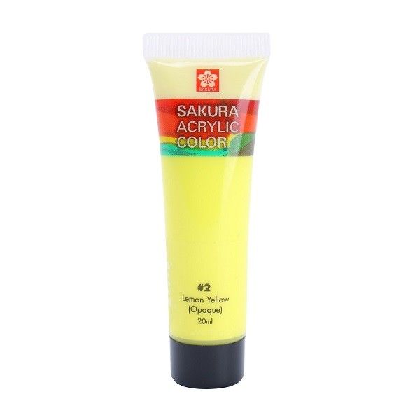 Màu Sakura Acrylic 20ml Vàng Chanh XAC20#2