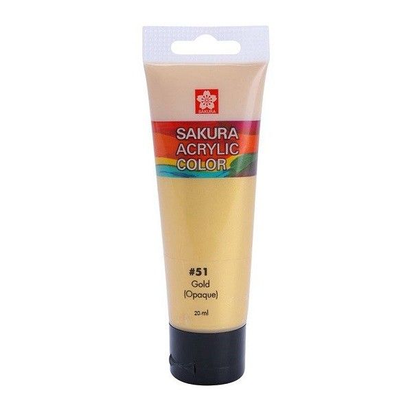 Màu Sakura Acrylic 20ml Vàng Ánh Kim XAC20#51