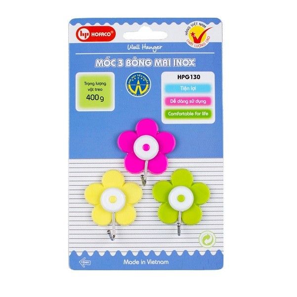Móc 3 Bông Mai Inox HPG130