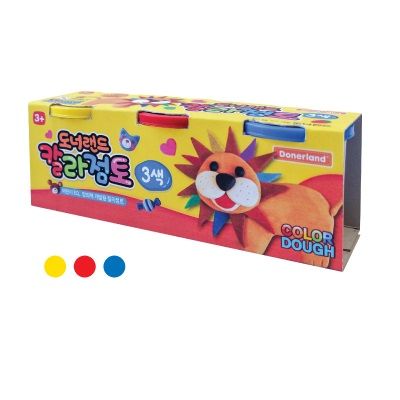 Bột Nặn Hình Bánh Kem DONERLAND 3 Màu 180g DA02011