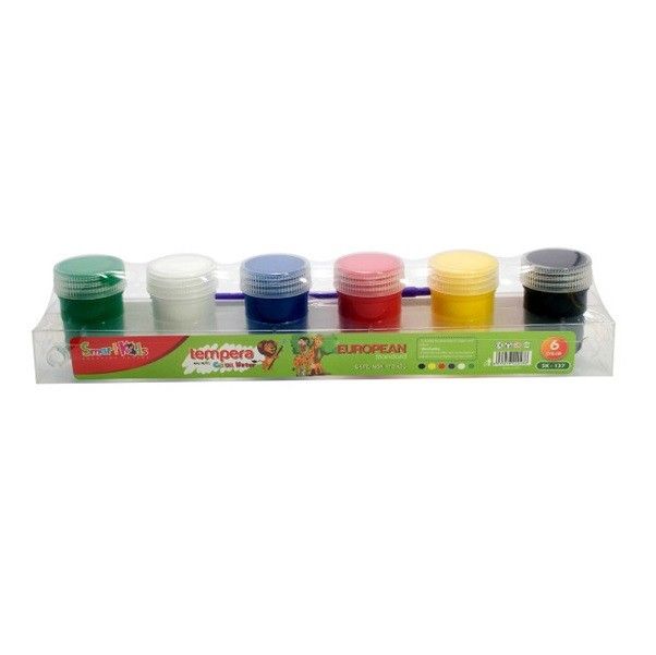 Màu Nước Bitex Tempera 6 Màu x 20 Gram Kèm Cọ