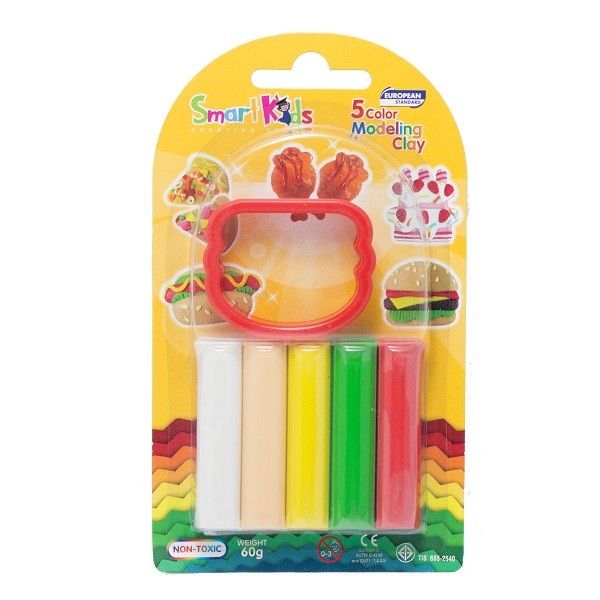 Vỹ Nhựa 5 Màu Sáp Nặn BL5M1R02