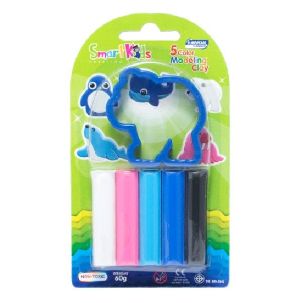 Vỹ Nhựa 5 Màu Sáp Nặn BL5M1R01