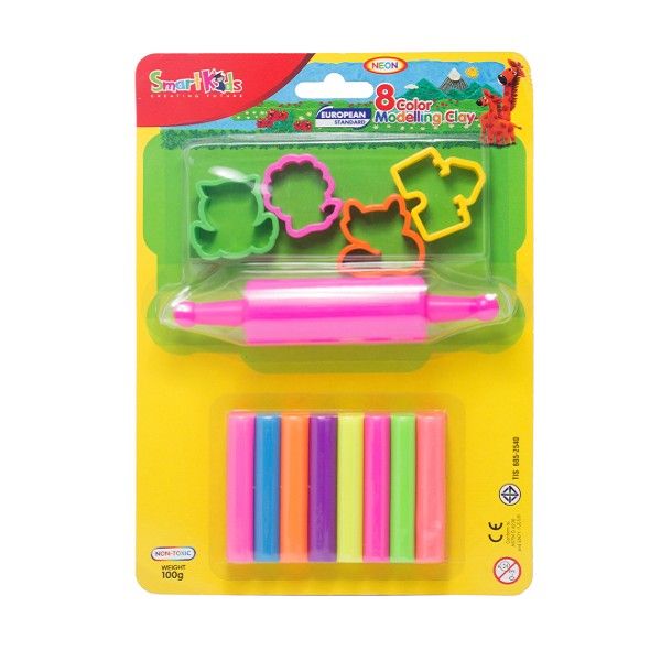 Vỹ Nhựa 8 Màu Sáp Nặn BL8M5N
