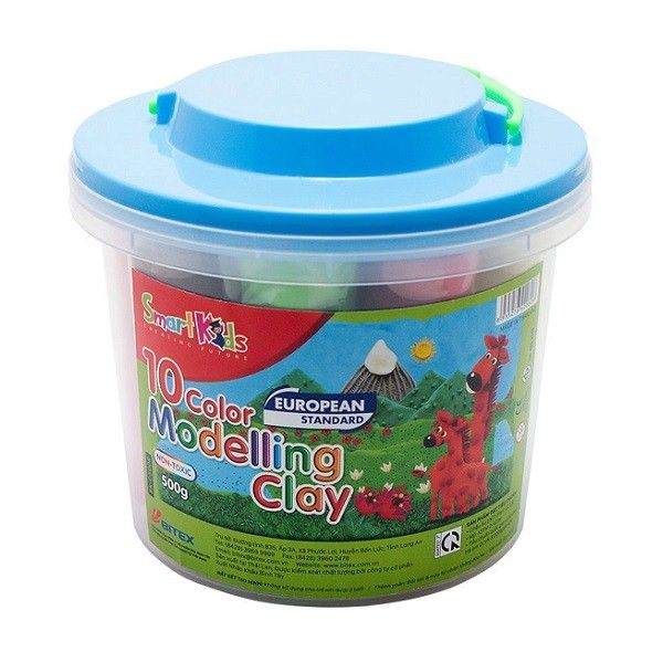 Sáp Nặn Xô Nhựa 500g x 10 Màu C500R