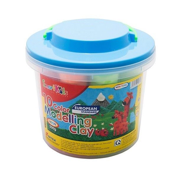 Sáp Nặn Xô Nhựa 500g x 10 Màu C500N