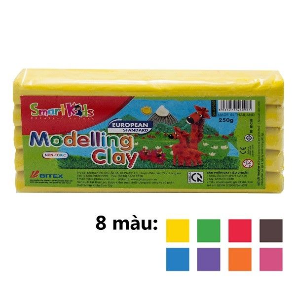 Sáp Nặn Dạng Khối Bọc Plastic 250g P250R