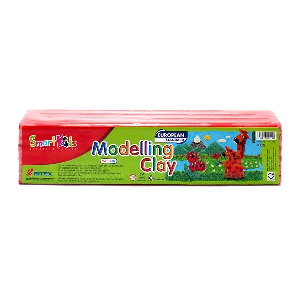 Sáp Nặn Dạng Khối Bọc Plastic 500g P500R