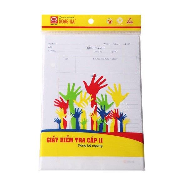 Giấy Kiểm Tra Cấp 2 Hồng Hà (Dòng Kẻ Kẻ Ngang) 4920
