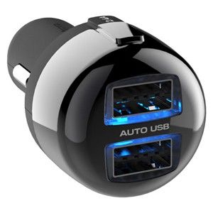 Sạc dùng cho xe hơi KASHIMURA AJ-558 DC 2xUSB (đảo) 4.8A