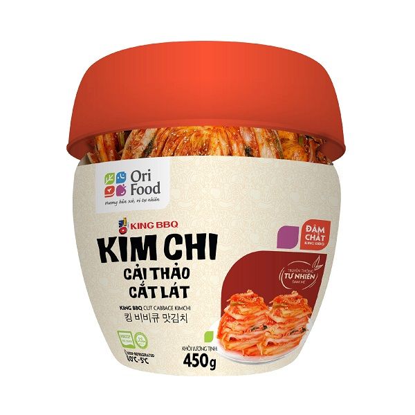Kim Chi Cải Thảo Cắt Lát King BBQ 450g