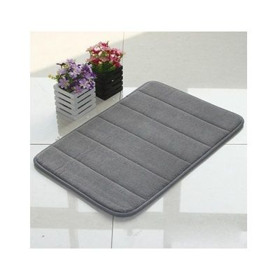 Thảm Chùi Chân Memory Foam Lock&Lock MAT511GRY - Stripe Size M (460 x 700mm) Màu Xám