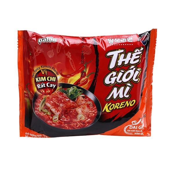 Thùng 30 Mì Koreno Vị Kim Chi Rất Cay 73g