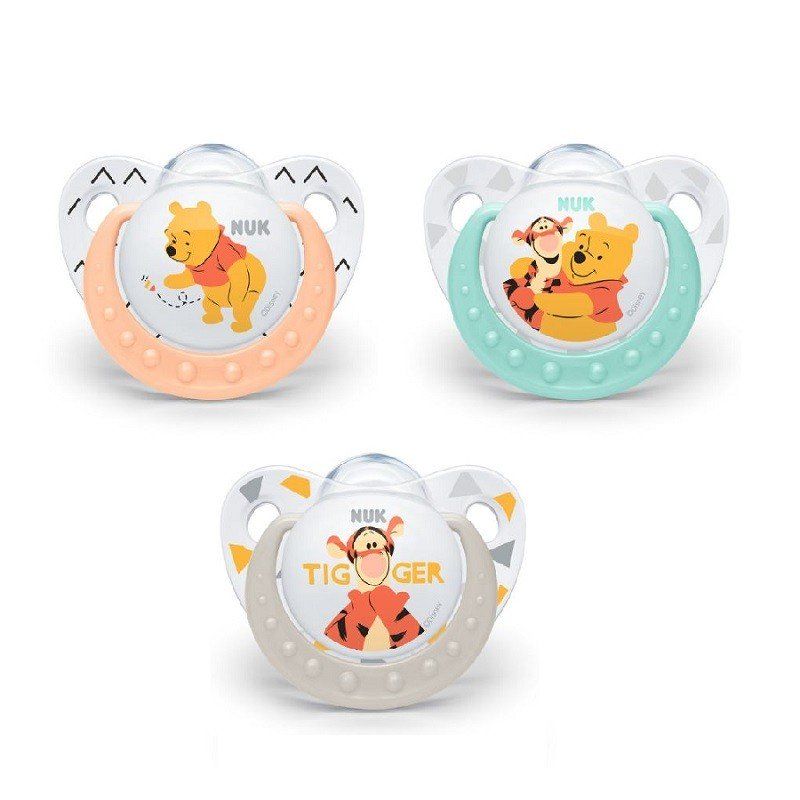 Bộ 2 Ty Giả Nuk Silicone Disney Plus 0-6 Tháng