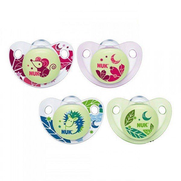 Bộ 2 Ty Giả Nuk Silicone Night/Day 6-18 Tháng