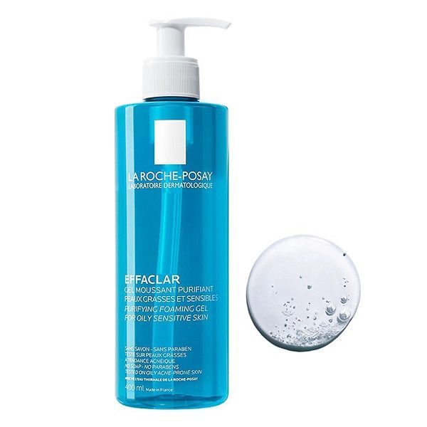 Gel Rửa Mặt Tạo Bọt Dành Cho Da Dầu, Nhạy Cảm La Roche-Posay Effaclar Purifying Foaming Gel For Oily Sensitive Skin 400ml