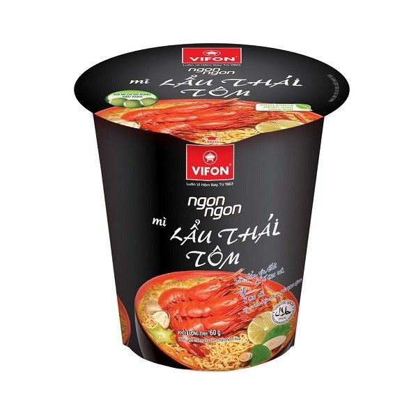 Mì Ly Vifon Ngon Ngon Lẩu Thái Tôm 60g