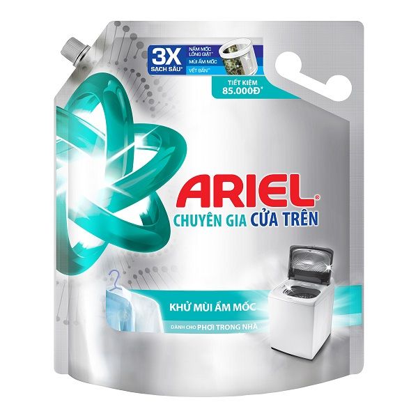 Nước Giặt Ariel Khử Mùi Ẩm Mốc Túi 3.25kg