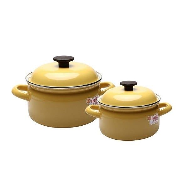 Bộ Nồi Tráng Men Fujihoro SPV 16+18cm