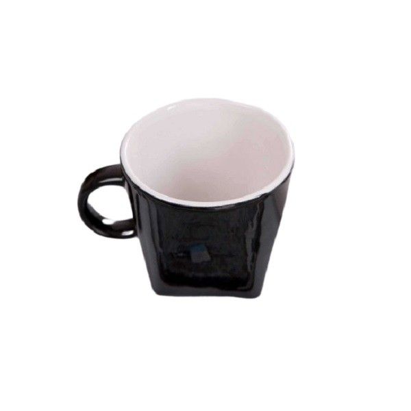 Cốc Vuông Sứ Sương Trắng Đen 0.18L GSSBC4A2