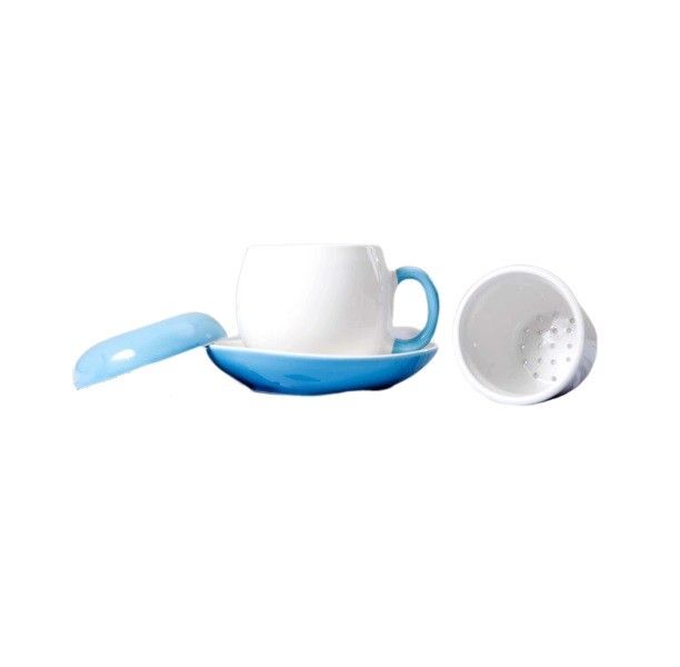 Bộ Cốc Trà Có Nắp Lọc Xanh Ngọc 0.18l GSSC002A1