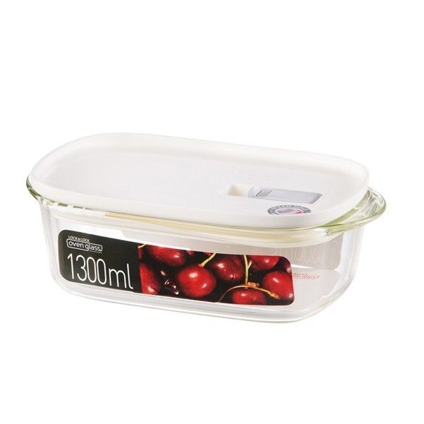 Hộp Thủy Tinh Chịu Nhiệt Lock&Lock Morden LLG942W STH 1300ml Trắng