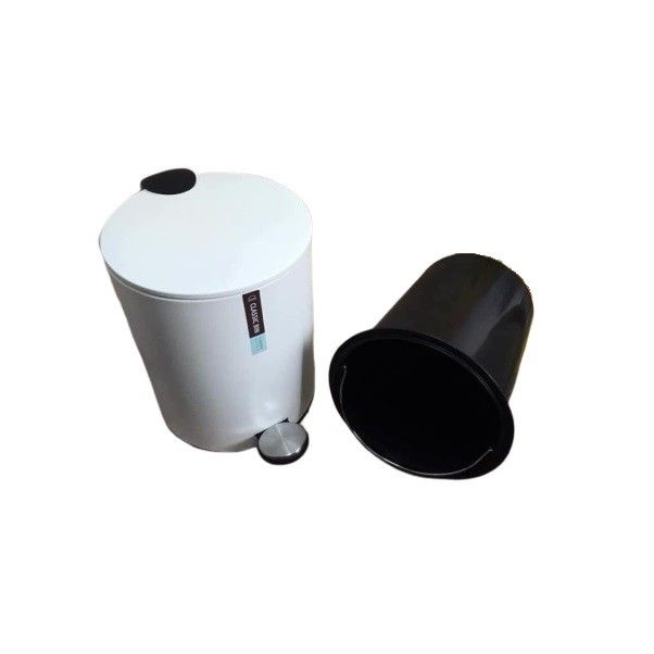 Thùng Rác Classic Đạp Chân 12 Lít Trắng BYP103W