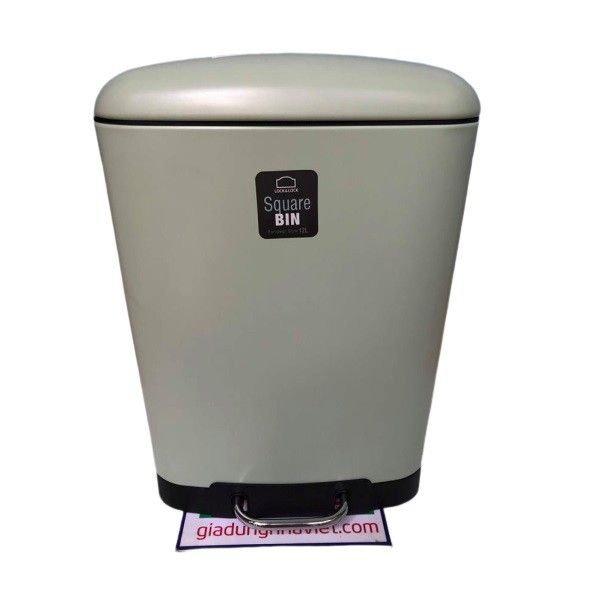 Thùng Rác Lock&Lock Thép Không Gỉ 6 Lít Ngà BYP122IVY