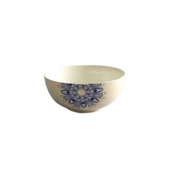 Bát Chấm Trắng Kem Peacock SSB028A7