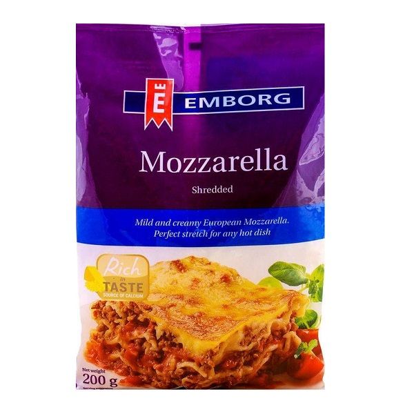 Phô Mai Mozzarella Bào Hiệu Emborg 200g