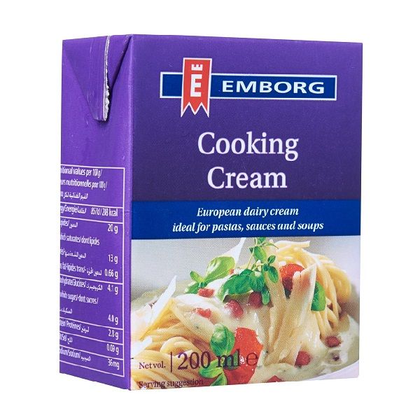 Kem Nấu Tiệt Trùng Emborg 200ml ( 20% Chất Béo)