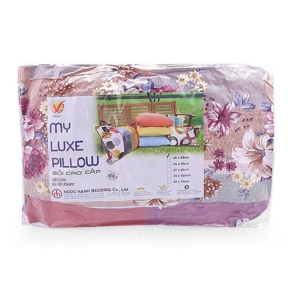 Gối Có Vỏ Cotton Poly 40 x 60cm Ngọc Hạnh