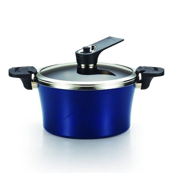 Nồi Áp Suất Cao Đáy Từ HappyCall Xanh 28cm