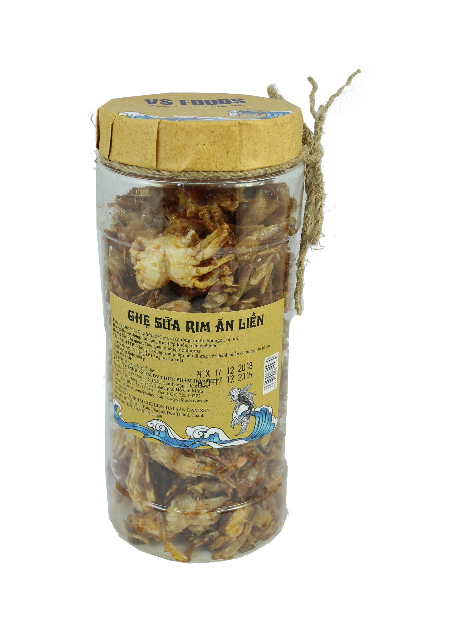 Ghẹ Sữa Rim Ăn Liền 400g