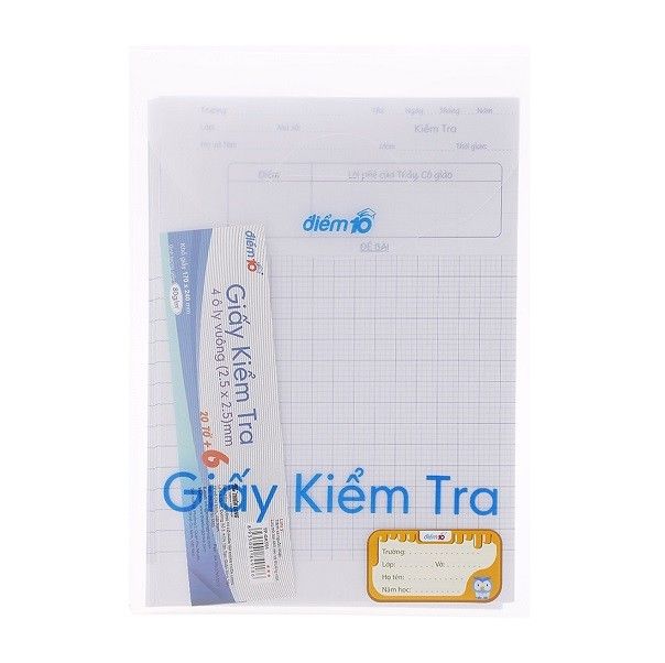Giấy Kiểm Tra Thiên Long TP-GKT01 4 Ôly Vuông