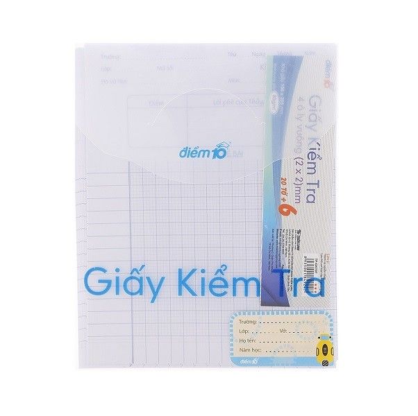 Giấy Kiểm Tra Thiên Long TP-GKT07 4 Ôly Vuông 2x2