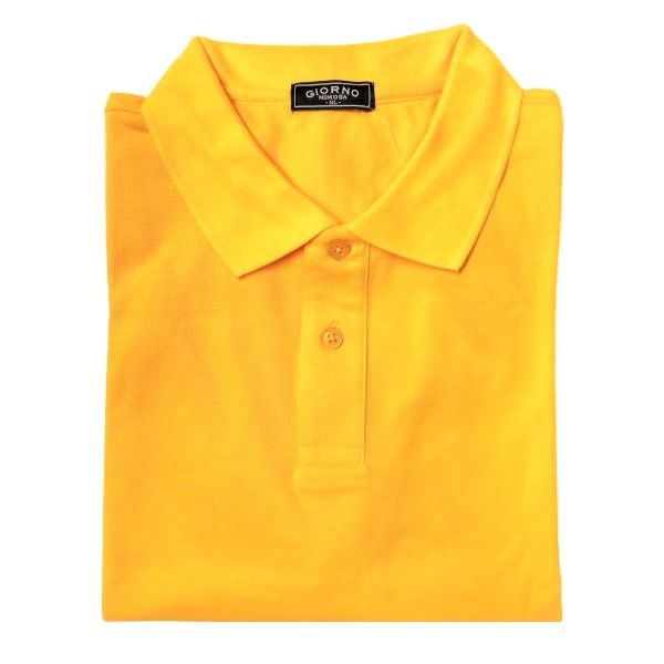 Áo Thun Polo Nam Không Túi Giorno Mimosa Màu Vàng Size M