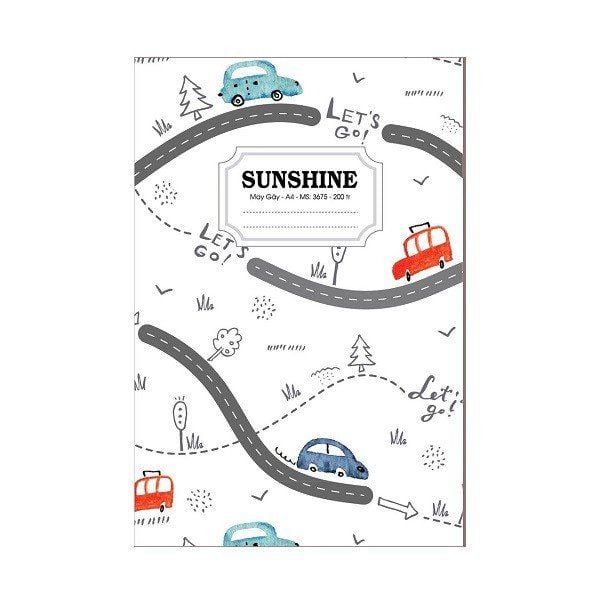 Sổ May Gáy Hải Tiến Sunshine A4 400 Trang 3699 - Giao Hàng Ngẫu Nhiên