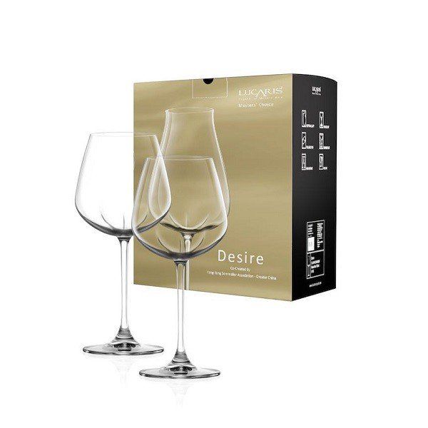 Bộ 2 Ly Pha Lê Desire Rich White 485Ml