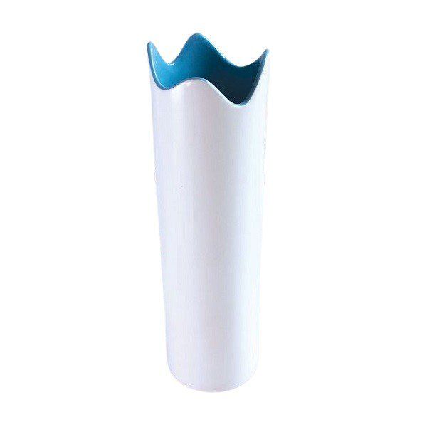 Lọ Ống Miệng Lượn Xanh Ngọc D8.5*H33.5 Sứ Sương