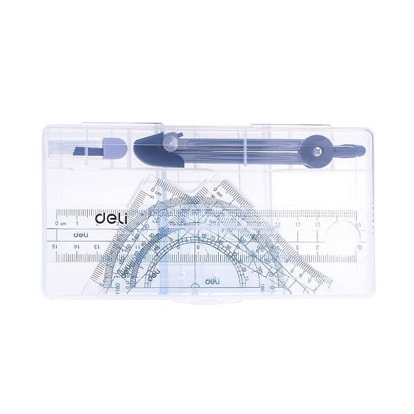 Bộ Compa Học Sinh 6 Món Deli 9609