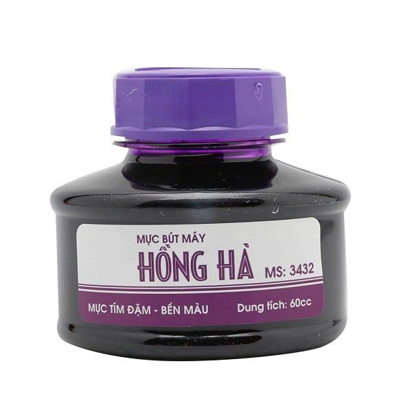 Mực Lọ Hồng Hà 60cc Tím 3432T