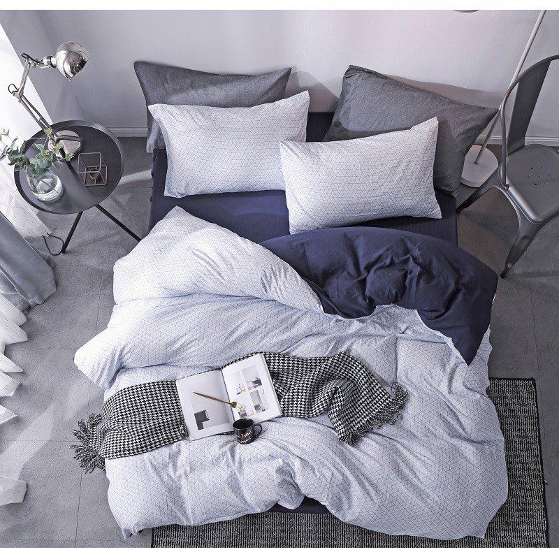 Bộ Drap, Áo Gối Nin Calisto 180*200+30cm (Nhiều Màu)