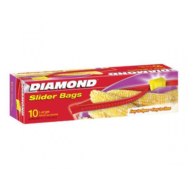 Combo 10 Túi Thực Phẩm Diamond Có Khóa Kéo Large